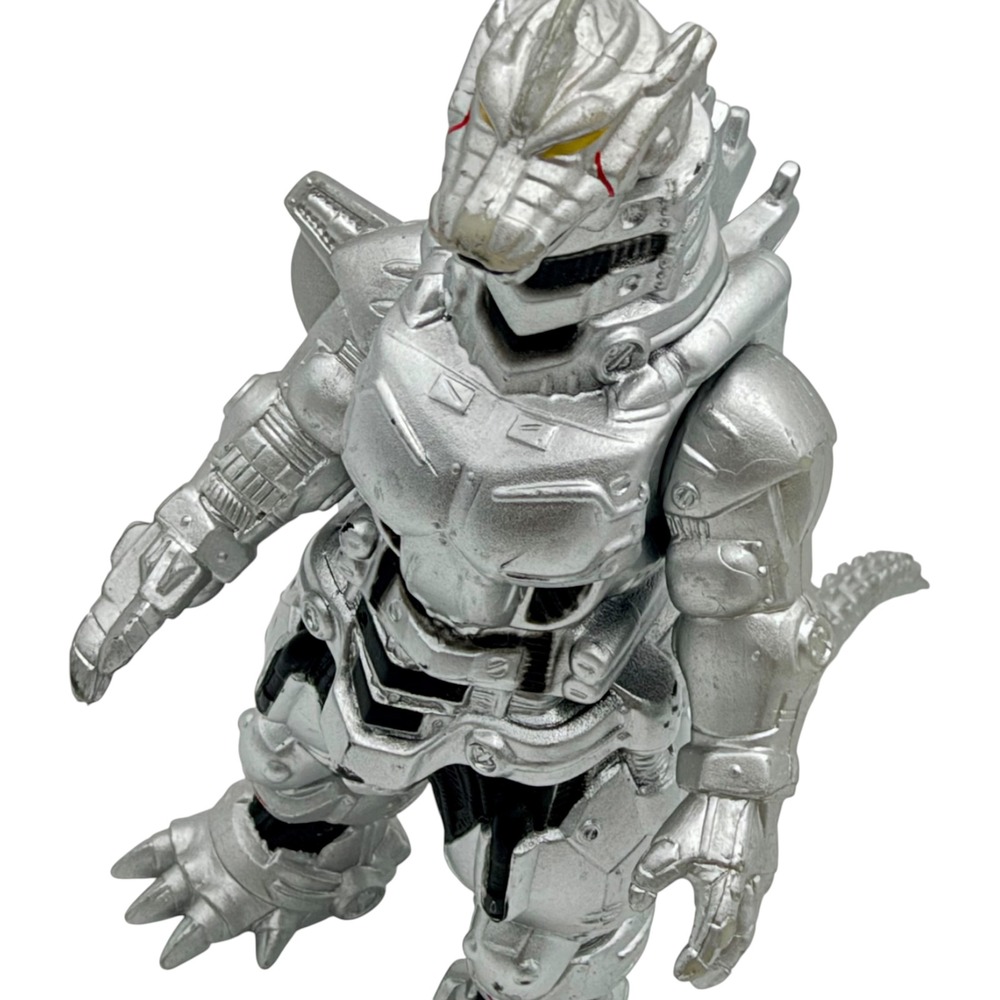 Bandai Kiryu Mechagodzilla Action Figure Silver Vinyl Kaiju Toy Excellent